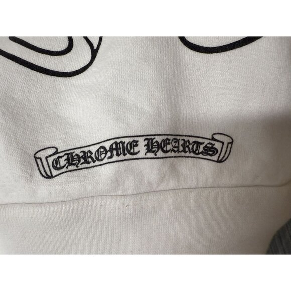 Chrome Hearts White Sweatshirt With Graphic Logo Print Large - Picture 14 of 16